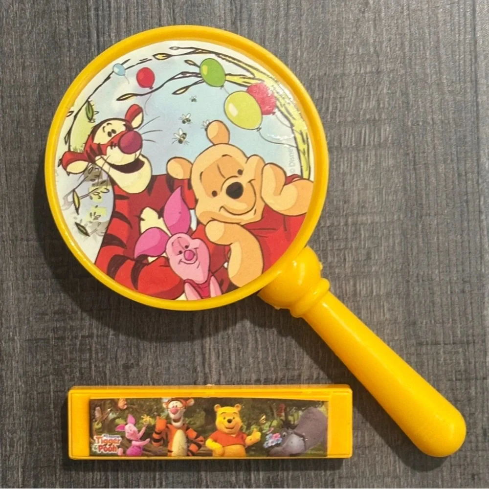 💞 Disney Winnie the Pooh Musical Toy Tambourine & Harmonica Set
